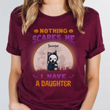 T-Shirt-Nothing Scares Me - Personalized T-Shirt | Halloween Gift-Unisex T-Shirt-Maroon-JackNRoy