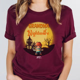 T-Shirt-Grandma of Nightmares - Personalized T-Shirt | Halloween Gift-JackNRoy