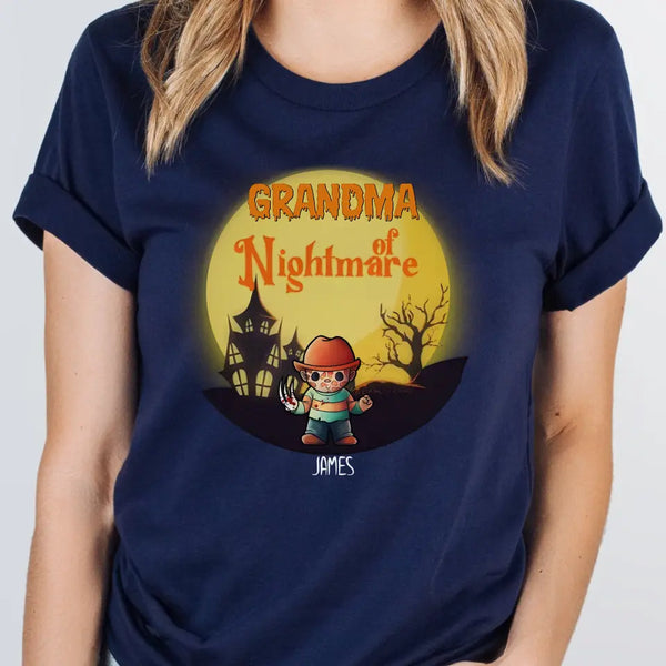 T-Shirt-Grandma of Nightmares - Personalized T-Shirt | Halloween Gift-JackNRoy