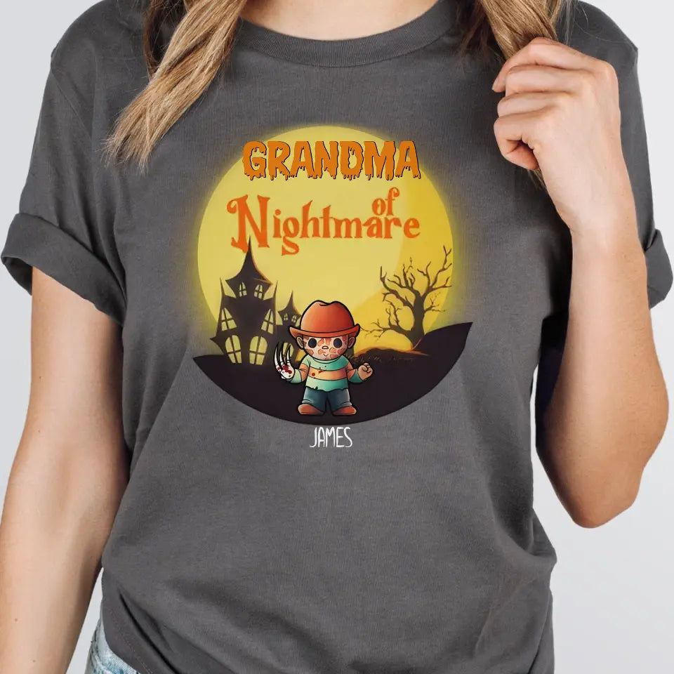 T-Shirt-Grandma of Nightmares - Personalized T-Shirt | Halloween Gift-JackNRoy