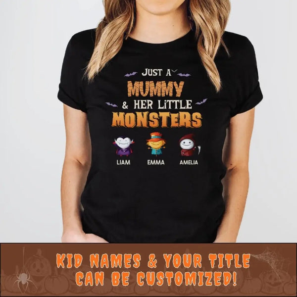 T-Shirt-Mummy & Monsters - Personalized T-Shirts | Halloween Gift-JackNRoy