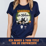 T-Shirt-Grandma & Little Monsters - Personalized T-Shirt | Halloween Gift-JackNRoy