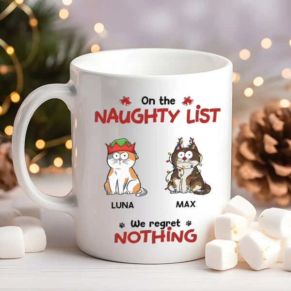 Mug-On The Naughty List - Personalized Pet Mug for Cat Lovers | (11oz/15oz)-JackNRoy