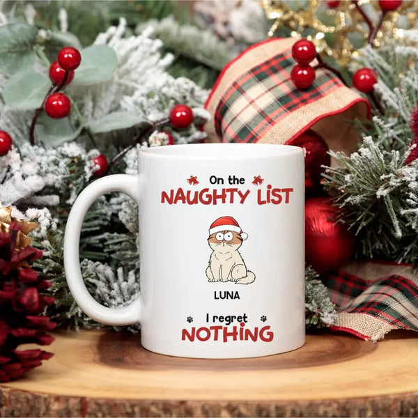 Mug-On The Naughty List - Personalized Pet Mug for Cat Lovers | (11oz/15oz)-JackNRoy