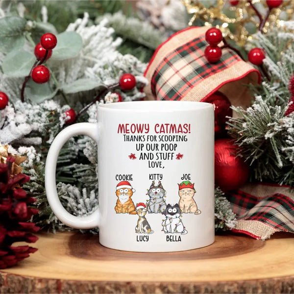 Mug-Meowy Catmas! Personalized Pet Mug for Cat Lovers | (11oz/15oz)-JackNRoy