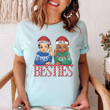 T-Shirt-Besties | Personalized Unisex T-Shirt for Besties | Christmas T-Shirt-Unisex T-Shirt-Heather Ice Blue-JackNRoy