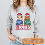 Shirts & Tops-Besties | Personalized Unisex Sweatshirt for Besties | Christmas Sweatshirt-JackNRoy