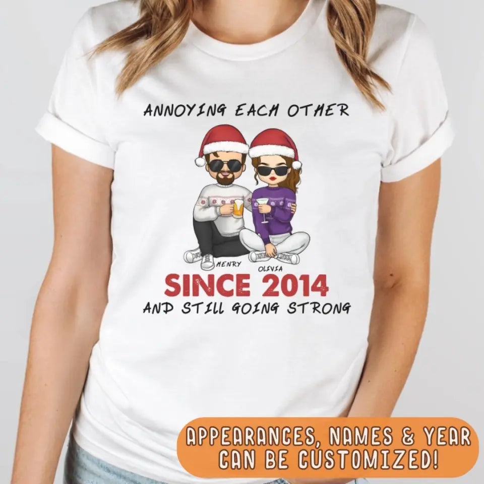 T-Shirt-Annoying Each Other | Personalized Unisex T-Shirt for Couples-JackNRoy