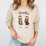 Sweatshirt-Friends Forever | Personalized Unisex Sweatshirt for Best Friends-Unisex Sweatshirt-Sand-JackNRoy