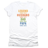 T-Shirt-Legend - Husband - Dad - Personalized T-Shirt For Men | Dad Gift | Gift For Him-Unisex T-Shirt-White-JackNRoy