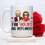 Mug-I'm Yours No Refunds - Personalized Mug for Couples | Personalized Gifts | Couple Mug-Mug-White-JackNRoy