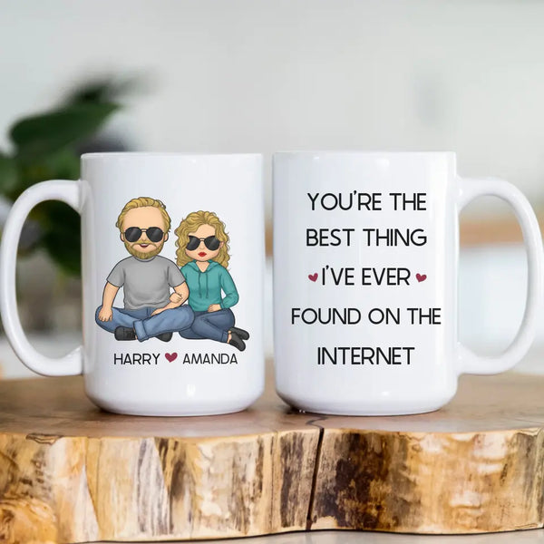 Mug-Best Thing on The Internet - Personalized Mug for Couples | Funny Mug | Couples Gift-Jack N Roy