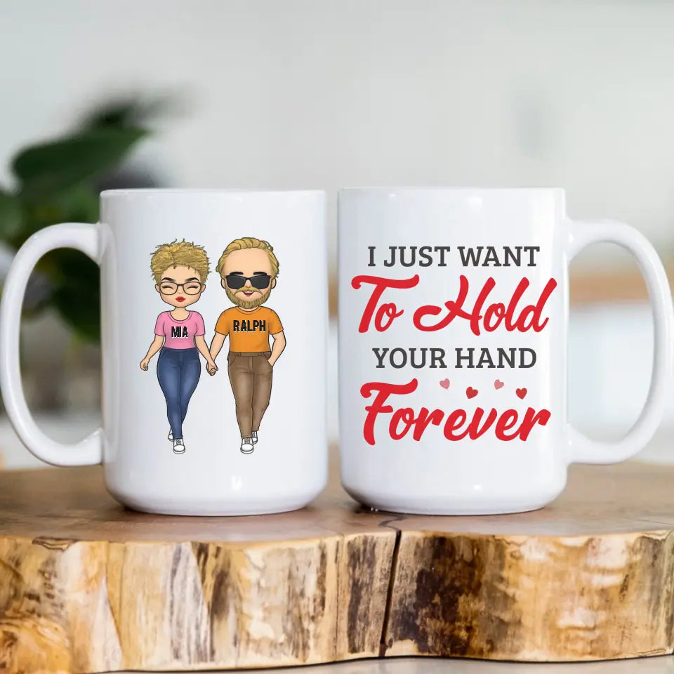 Mug-Hold Your Hand Forever - Personalized Mug for Couples | Couple Gifts-JackNRoy