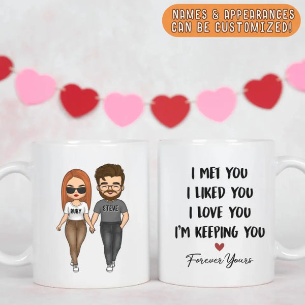 Mug-Forever Yours - Personalized Mug for Couples | Couples Gift-JackNRoy