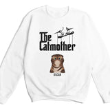 Shirts & Tops-The Catmother - Personalized Unisex T-Shirt for Cat Moms | Cat Lover Shirt | Cat Mom Gift-Unisex Sweatshirt-White-JackNRoy