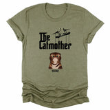 Shirts & Tops-The Catmother - Personalized Unisex T-Shirt for Cat Moms | Cat Lover Shirt | Cat Mom Gift-Unisex T-Shirt-Heather Olive-JackNRoy