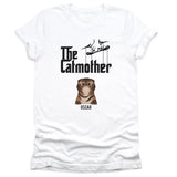 Shirts & Tops-The Catmother - Personalized Unisex T-Shirt for Cat Moms | Cat Lover Shirt | Cat Mom Gift-Unisex T-Shirt-White-JackNRoy