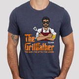 T-Shirt-The Grillfather - Personalized Unisex T-Shirt For Men | Barbeque Lover Shirt | Gift For Him-JackNRoy