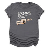 T-Shirt-Best Dad Ever - Personalized Unisex T-Shirt / Sweatshirt | Dad Shirt | Gift for Dad-Unisex T-Shirt-Asphalt-JackNRoy