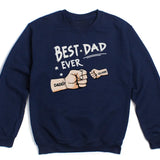 T-Shirt-Best Dad Ever - Personalized Unisex T-Shirt / Sweatshirt | Dad Shirt | Gift for Dad-Unisex Sweatshirt-Navy-JackNRoy