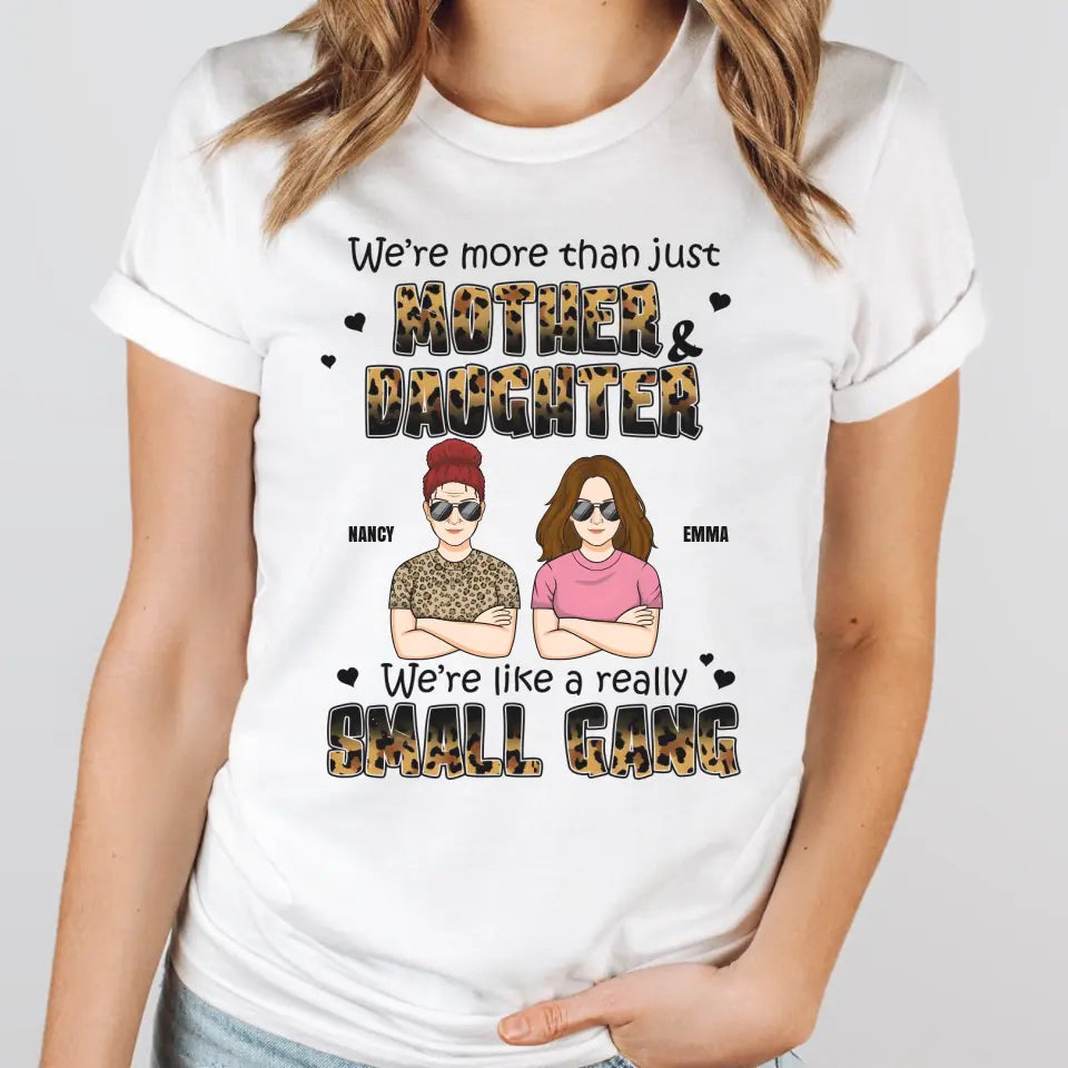 T-Shirt-Mother & Daughter, Small Gang - Personalized T-Shirt for Her | Mom Gift | Daughter Gift-JackNRoy