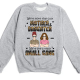 T-Shirt-Mother & Daughter, Small Gang - Personalized T-Shirt for Her | Mom Gift | Daughter Gift-Unisex Sweatshirt-Sport Grey-JackNRoy