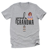 T-Shirt-Proud Grandma - Personalized Unisex T-Shirt | Grandmother T-Shirt | Grandma Gift-Unisex T-Shirt-Athletic Heather-JackNRoy