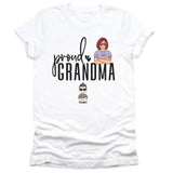 T-Shirt-Proud Grandma - Personalized Unisex T-Shirt | Grandmother T-Shirt | Grandma Gift-Unisex T-Shirt-White-JackNRoy