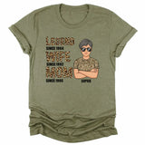 T-Shirt-Legend, Wife, Mom - Personalized Unisex T-Shirt | Mom Shirt | Gift For Mom | Wife Gifts-Unisex T-Shirt-Heather Olive-JackNRoy