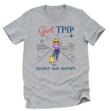 T-Shirt-Girls Trip Cheaper Than Therapy - Personalized Unisex T-Shirt | Gift for Besties | Friends T-Shirt-Unisex T-Shirt-Athletic Heather-JackNRoy