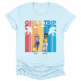 T-Shirt-Girls Trip - Personalized Unisex T-Shirt | Gift For Besties | Traveling Shirt-Unisex T-Shirt-S-JackNRoy