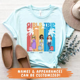 T-Shirt-Girls Trip - Personalized Unisex T-Shirt | Gift For Besties | Traveling Shirt-JackNRoy