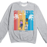 T-Shirt-Girls Trip - Personalized Unisex T-Shirt | Gift For Besties | Traveling Shirt-Unisex Sweatshirt-S-JackNRoy