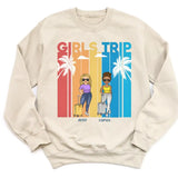 T-Shirt-Girls Trip - Personalized Unisex T-Shirt | Gift For Besties | Traveling Shirt-Unisex Sweatshirt-S-JackNRoy