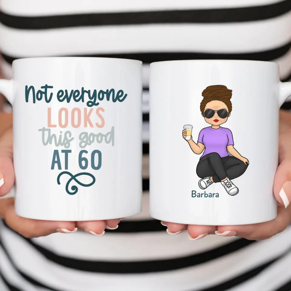 Mug-Looks Good At 60 | Personalized Birthday Mug | 60th Birthday Gift-White Mug-White-JackNRoy