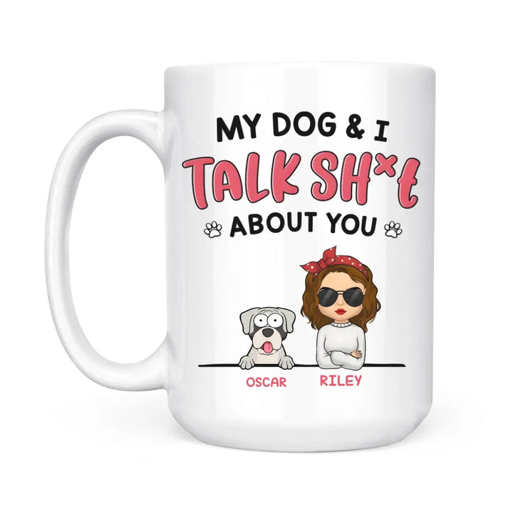 Mug-My Dogs and I - Personalized Mug | Dog Lover Gift-White Mug-White-JackNRoy