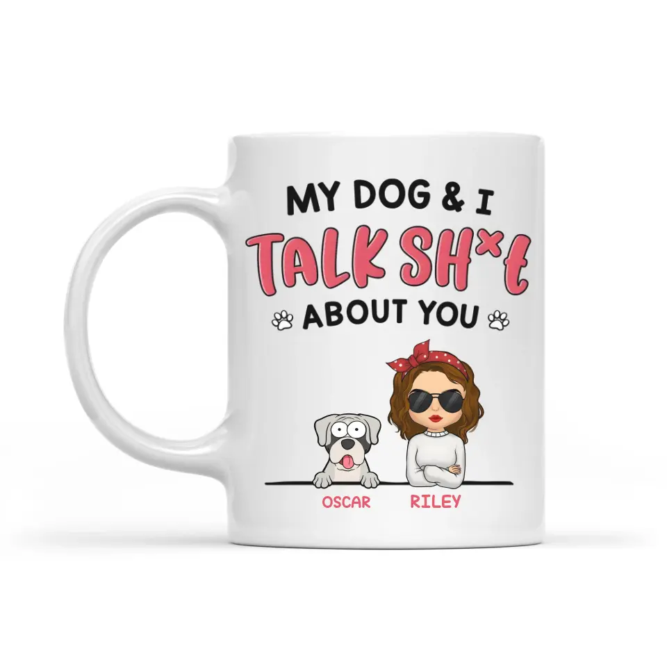 Mug-My Dogs and I - Personalized Mug | Dog Lover Gift-White Mug-White-JackNRoy