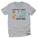 T-Shirt-Who Cares I'm Retired - Personalized Unisex T-Shirt | Gift for Her | Retirement Shirt-Unisex T-Shirt-Athletic Heather-JackNRoy