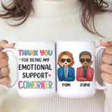 Mug-My Emotional Support - Personalized Mug (11oz/15oz) | Gift for Besties | Coworkers Mug-White Mug-White-JackNRoy