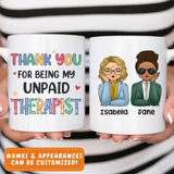 Mug-My Unpaid Therapist - Personalized Mug (11oz/15oz) | Gift for Besties | Coworkers Mug-JackNRoy