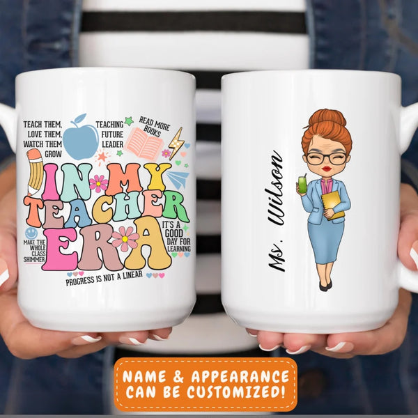 Mug-In My Teacher Era - Personalized Mug (11oz/15oz) | Teacher Mug | Gift for Teachers-JackNRoy