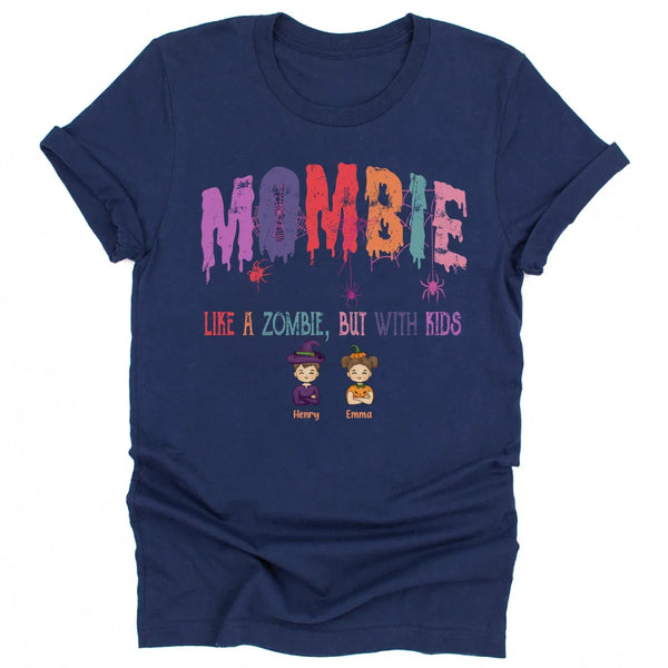 Sweatshirt-Mombie, Like a Zombie, But With Kids - Personalized Unisex Sweatshirt for Halloween | Mom Sweatshirt | Halloween Gift-Unisex T-Shirt-Navy-JackNRoy