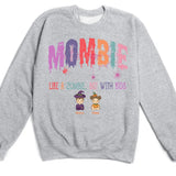 Sweatshirt-Mombie, Like a Zombie, But With Kids - Personalized Unisex Sweatshirt for Halloween | Mom Sweatshirt | Halloween Gift-Unisex Sweatshirt-Sport Grey-JackNRoy