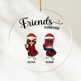 Acrylic Ornament-Friends Forever - Personalized Acrylic Ornament | Gift for Friends-Acrylic Ornament-Clear Acrylic-JackNRoy