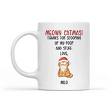 Mug-Meowy Catmas! Personalized Pet Mug for Cat Lovers | (11oz/15oz)-White Mug-White-JackNRoy