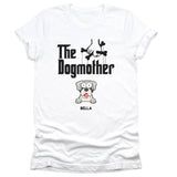 T-Shirt-The Dogmother - Personalized Unisex T-Shirt for Dog Mothers | Pet Lover T-Shirt | Dog Mom-Unisex T-Shirt-White-JackNRoy