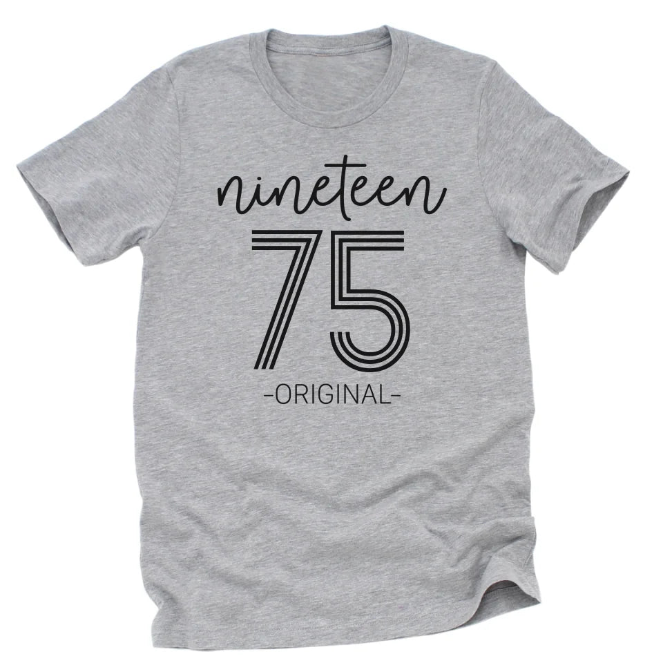 T-Shirt-Nineteen Plus - Custom Birthday T-Shirt-Unisex T-Shirt-Athletic Heather-JackNRoy