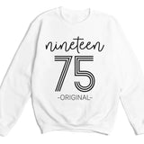 T-Shirt-Nineteen Plus - Custom Birthday T-Shirt-Unisex Sweatshirt-White-JackNRoy