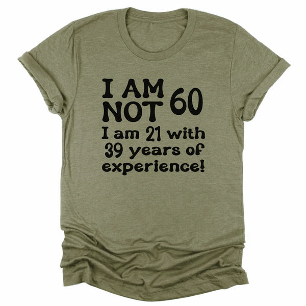 T-Shirt-Years of Experience - Personalized Birthday T-Shirt (ANY AGE)-Unisex T-Shirt-Heather Olive-JackNRoy