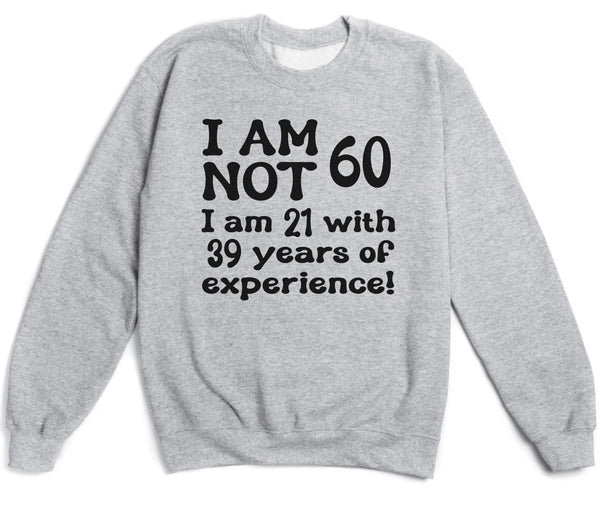 T-Shirt-Years of Experience - Personalized Birthday T-Shirt (ANY AGE)-Unisex Sweatshirt-Sport Grey-JackNRoy